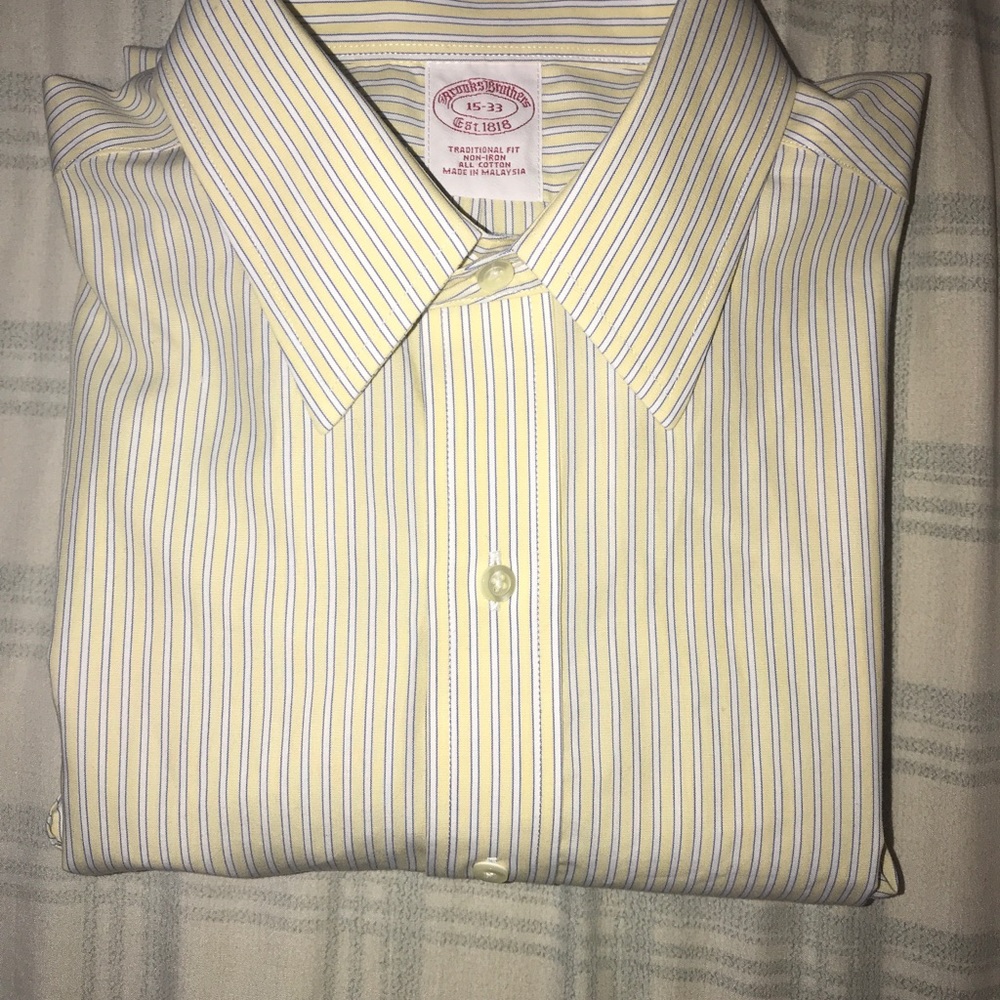 Brooks Brothers Men Shirt-non Iron,Traditional Fit